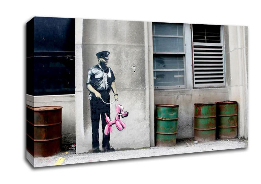 Pink Poodle Copper Canvas Wall Art