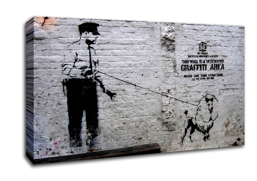 Police Dog Canvas Wall Art