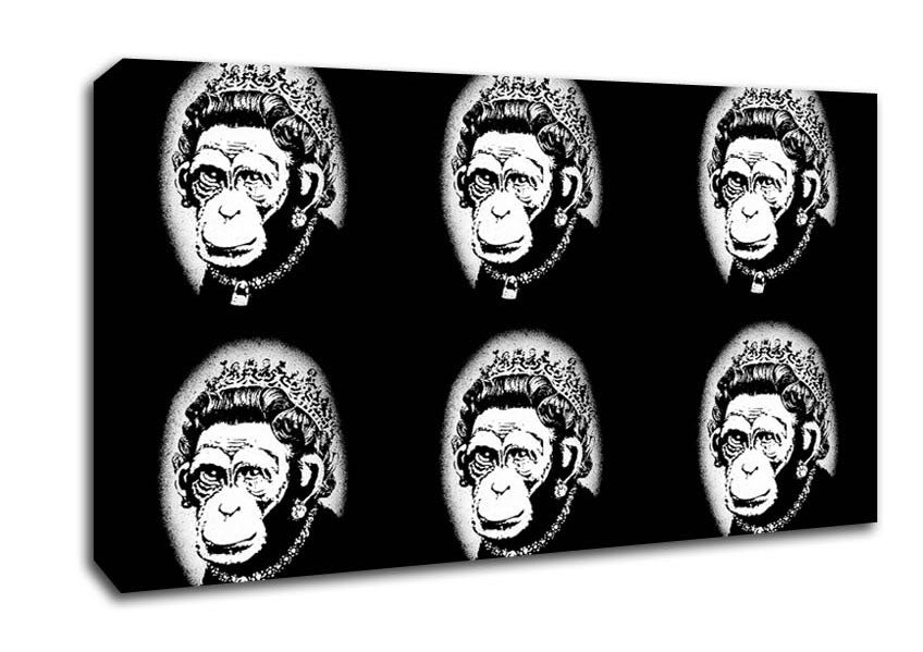 Queen Monkey Canvas Wall Art