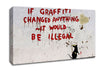 If Graffiti Changed Canvas Wall Art