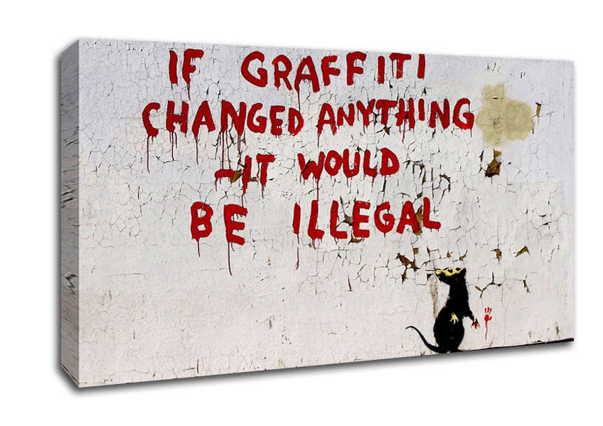 If Graffiti Changed Canvas Wall Art