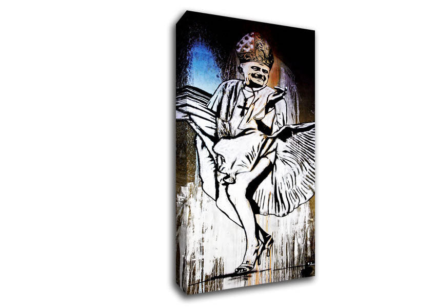 Marilyn Monroe Pope Canvas Wall Art