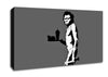Mcdonalds Caveman Grey Canvas Wall Art