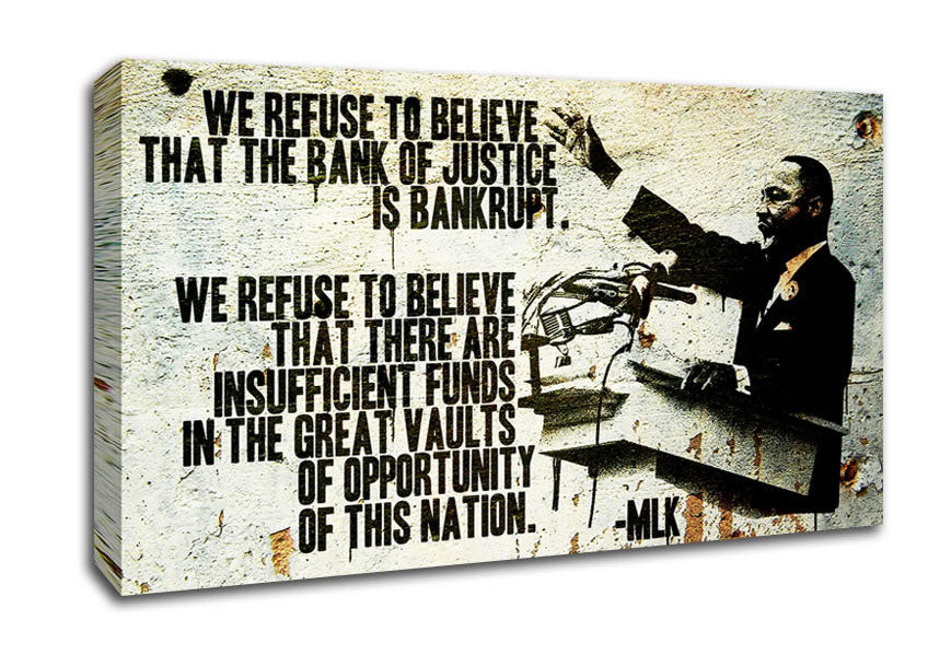 New Quote From Martin Luther King Canvas Wall Art