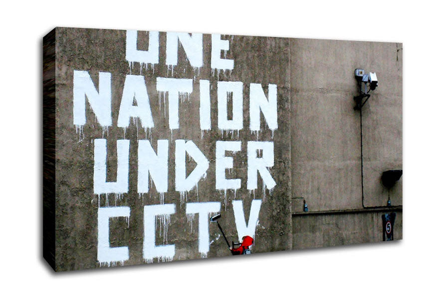 One Nation Under Cctv Canvas Wall Art