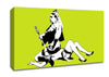 Queen Elizabeth Legs Lime Canvas Wall Art