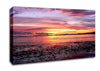 Pebbles In the Morning Sunrise Canvas Wall Art