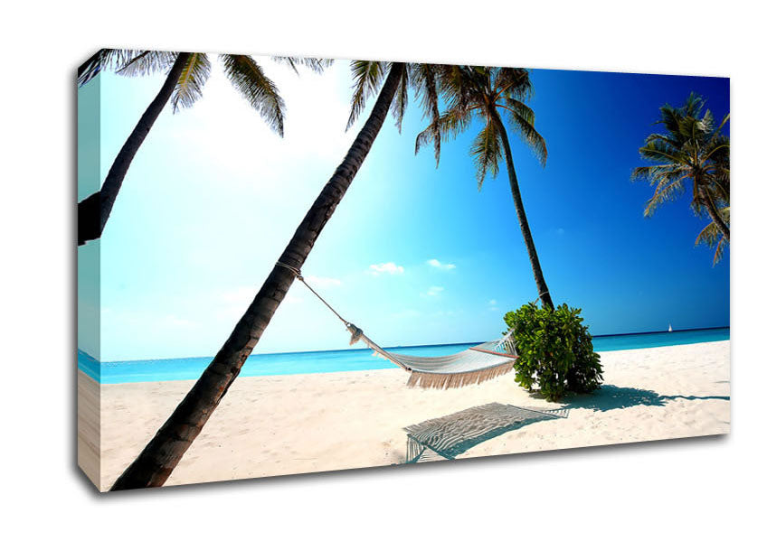 Maldives Island For Couples Canvas Wall Art