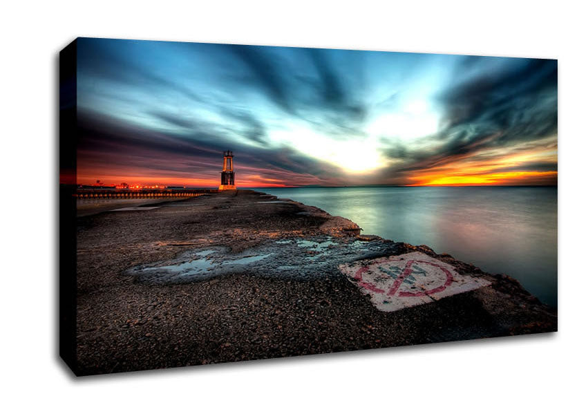 No Swimming Sign Canvas Wall Art