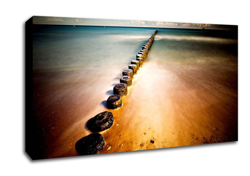 Ocean Rocks Path Canvas Wall Art