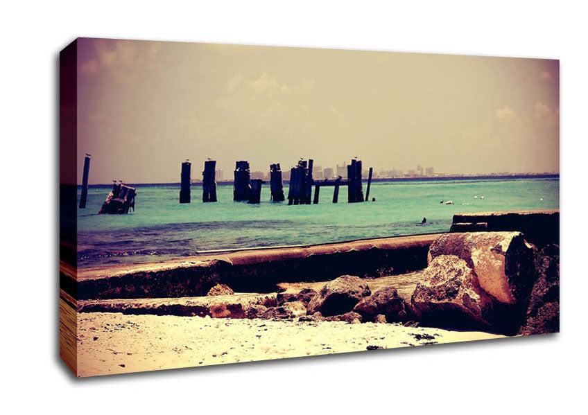 Old Harbour Canvas Wall Art