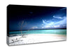 Perfect White Sands In The Dark Blue Skies Canvas Wall Art