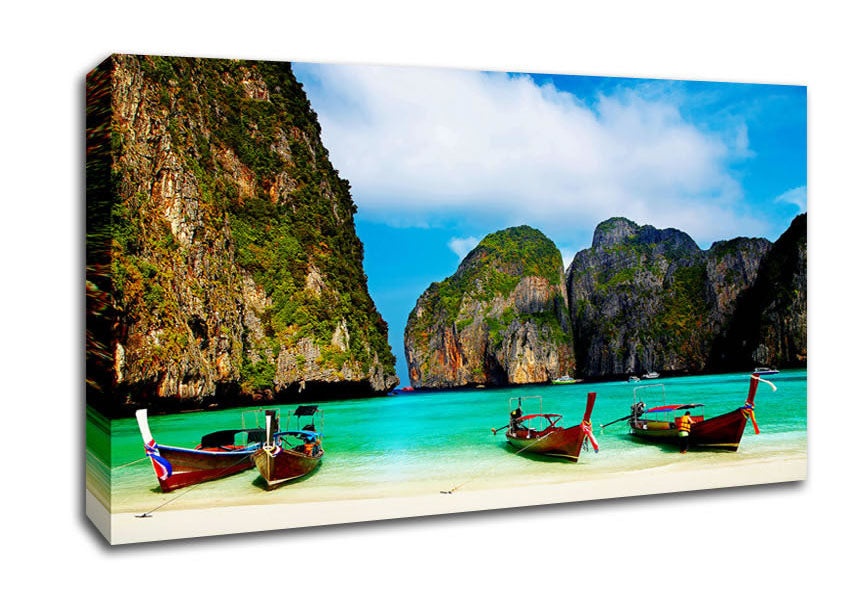 Paradise Island Monuments Canvas Wall Art