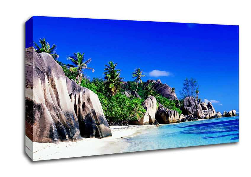 Paradise Island Rocks Canvas Wall Art