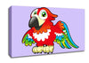 Little Parrot Lilac Canvas Wall Art