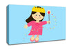 Magical Princess Baby Blue Canvas Wall Art