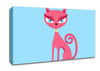 Posh Cat Baby Blue Canvas Wall Art