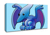 Pterodactyl Dinosaur Baby Blue Canvas Wall Art