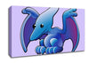 Pterodactyl Dinosaur Lilac Canvas Wall Art