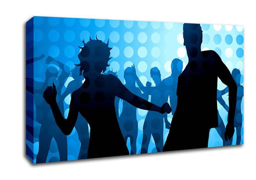 People Partying To The Blues Canvas Wall Art