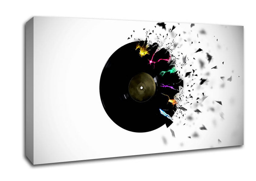 Record Blast Canvas Wall Art