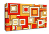 Psychedelic Orange Canvas Wall Art