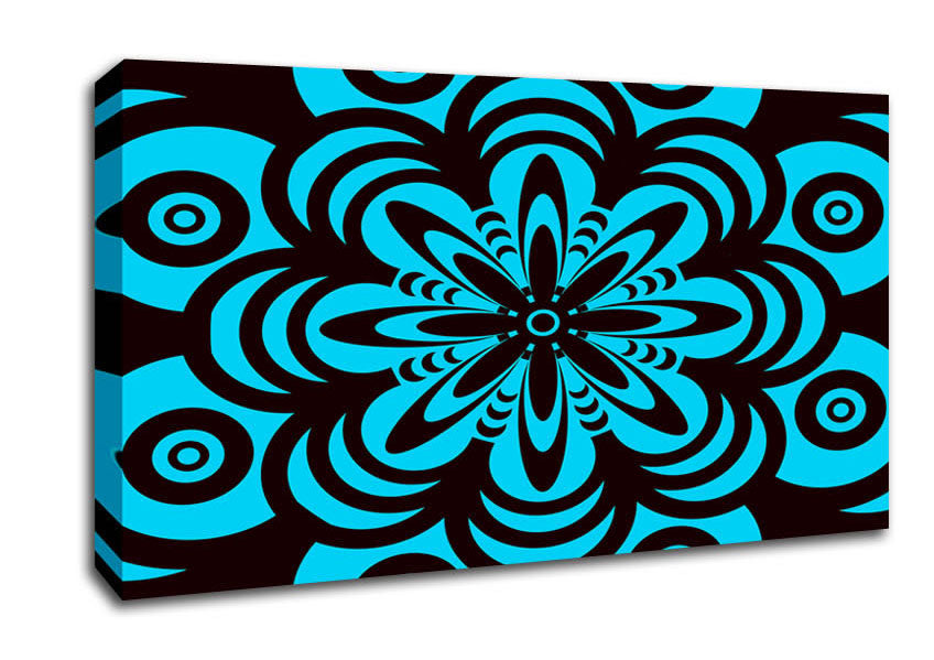 Hypnotic Flower Canvas Wall Art