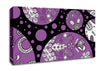 Planets Purple Canvas Wall Art