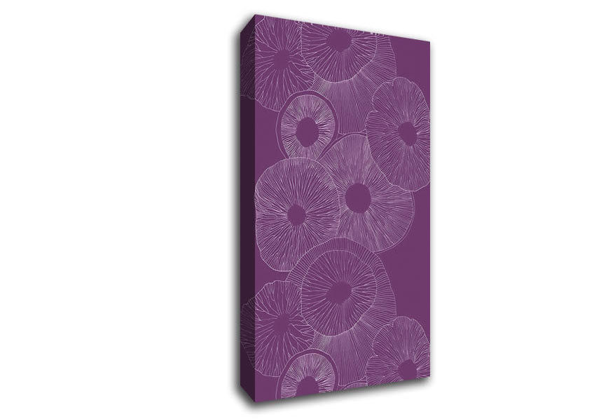 Intertwine Purple Canvas Wall Art