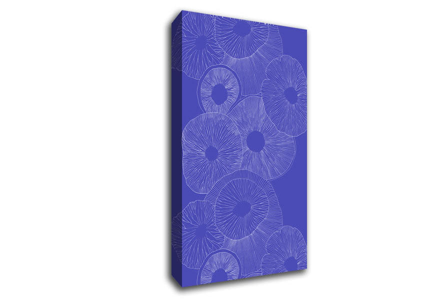 Intertwine Blue Canvas Wall Art