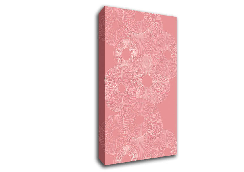 Intertwine Pink Canvas Wall Art