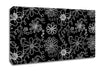 Infusion White On Black Canvas Wall Art