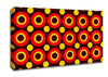 Intermediate Circles Orange Canvas Wall Art