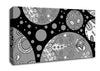 Planets Grey Canvas Wall Art