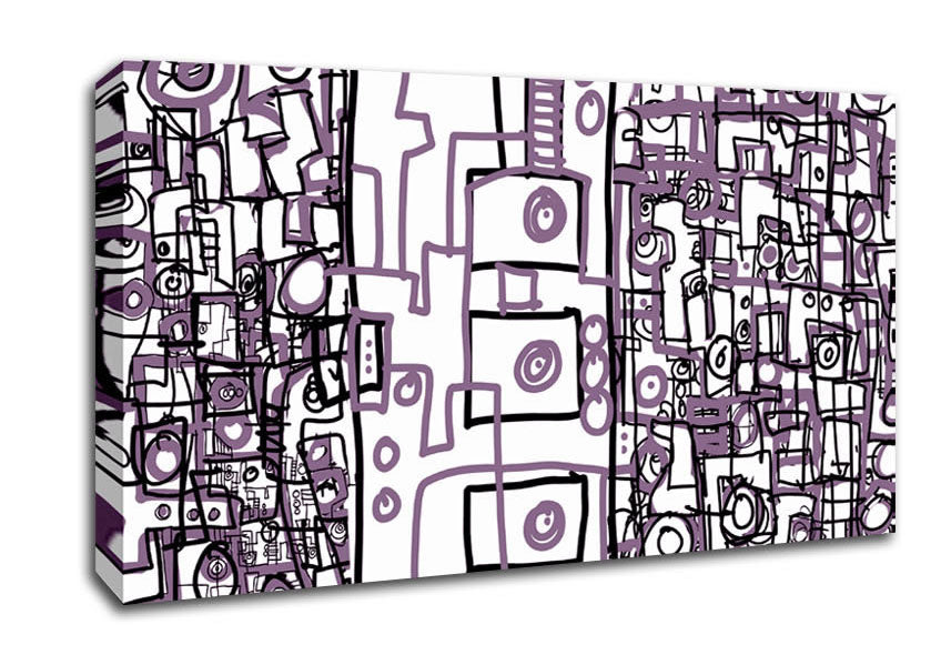 Perplexity Lilac Canvas Wall Art