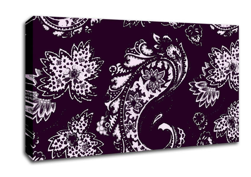 Prolongation Purple Canvas Wall Art
