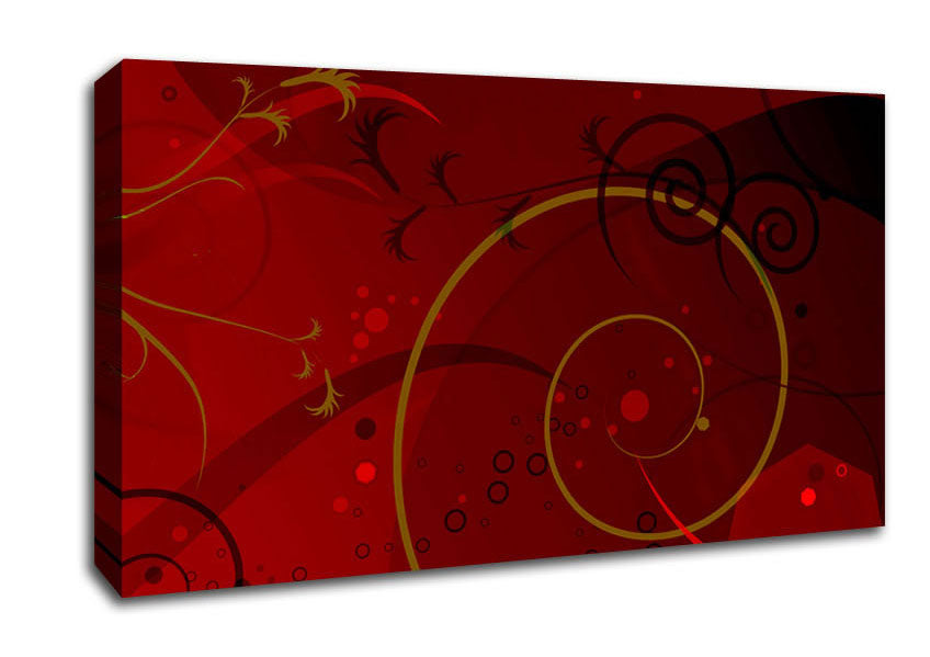 Maroon Galore Canvas Wall Art