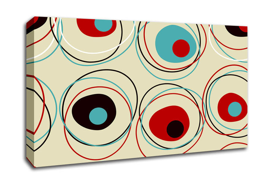 Oval Circles Canvas Wall Art