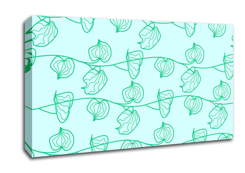 Leaf Chain Canvas Wall Art