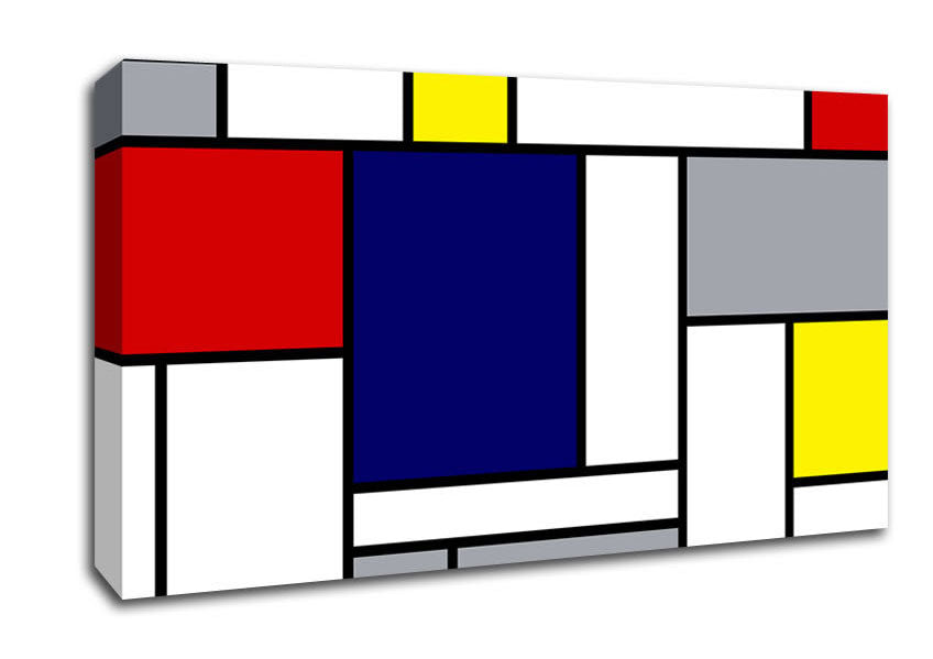 Rectangles Of Colour Canvas Wall Art