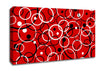 Joining The Dots Red Canvas Wall Art