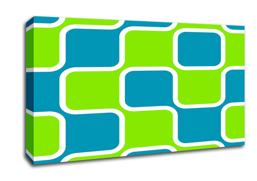 Puzzle Of Squares Canvas Wall Art