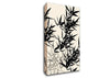 Japanese Leaves Blowing In The Wind Canvas Wall Art