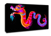 Japanese Rainbow Dragon Canvas Wall Art