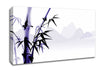 Purple Bamboo Mountains Canvas Wall Art