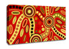 Aboriginal Red Tribal Canvas Wall Art