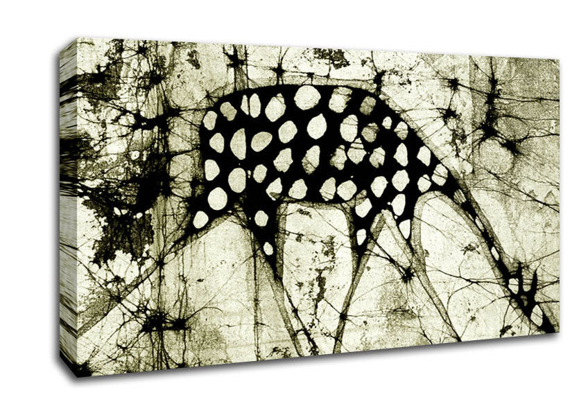 Native Giraffe Canvas Wall Art