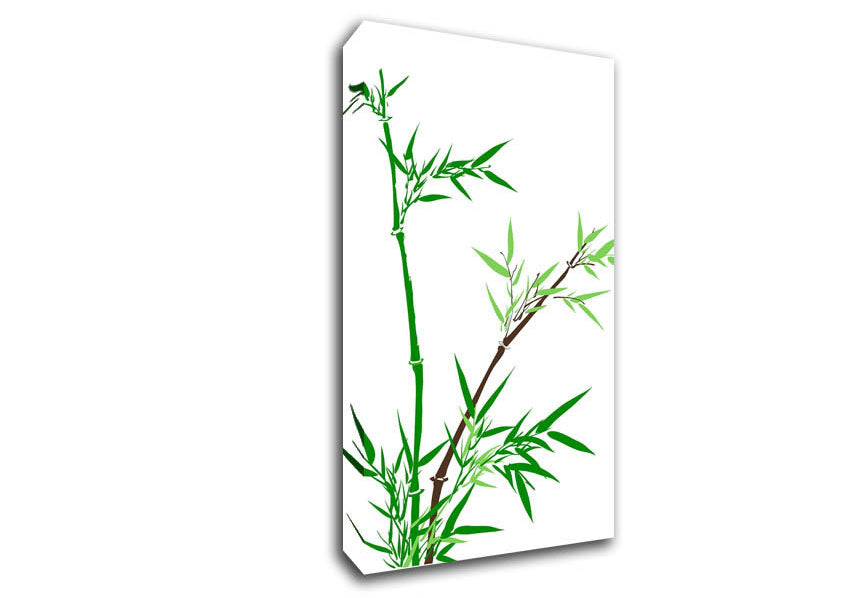 Bamboo Branches Canvas Wall Art