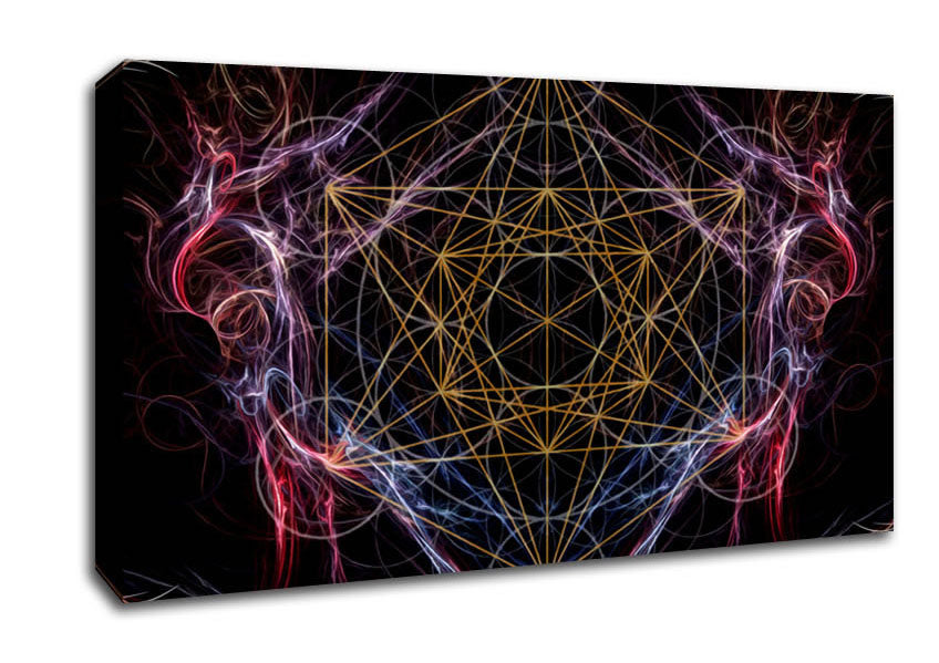 Metatrons Cube 2 Canvas Wall Art