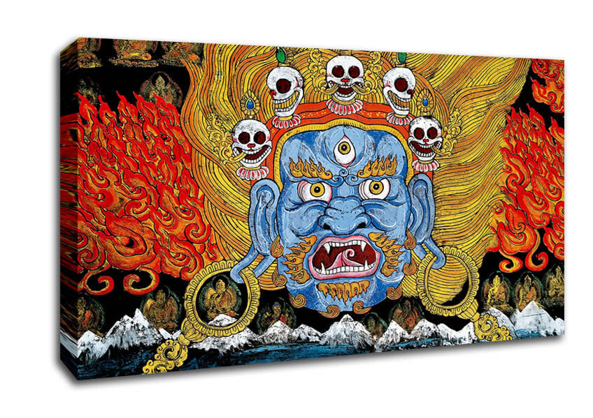 Indian Fire Canvas Wall Art